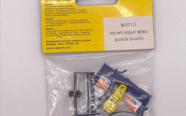 wings, Renault F1 Front and Rear Wing with Barge Board (C2864)