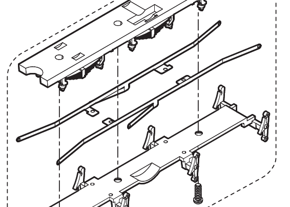 Loco chassis, RailRoad Class A1 Locomotive Chassis Bottom (R3086)