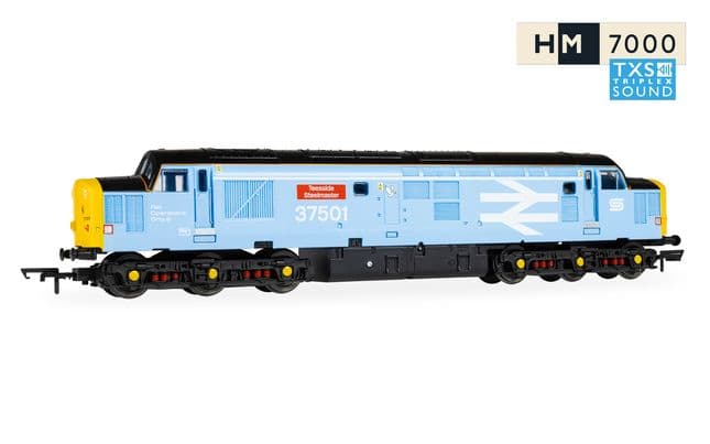 RailRoad: British Steel - Class 37 - 'Teesside Steelmaster' 37501 (DCC Sound Fitted)