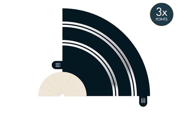 Radius 1 Hairpin Curve 90¬∞ x 2