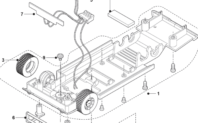 Underpan/ Front axle assembly, Dodge Charger Underpan (C3044)