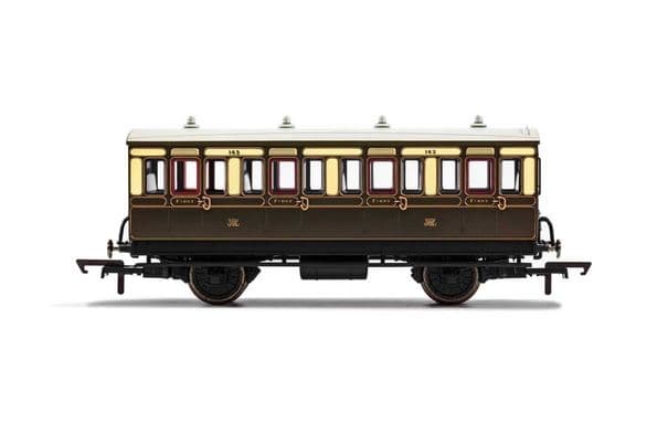 GWR 4 Wheel Coach 1st Class Fitted Lights 143 Era 2 3