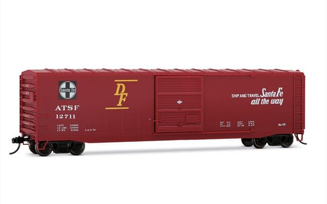 ATSF, sliding door boxcar "San Francisco Chief" without roof walkway, #12711