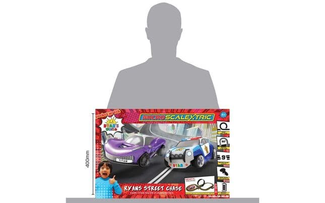Micro Scalextric Ryan's World Street Chase Race Set