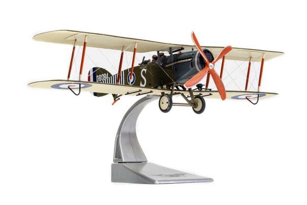 Oxford Diecast Herpa Modello In Metallo Pressofuso Bristol F2B Fighter, Scala Precisa, Colore Grigio, Edizione Da Collezione
