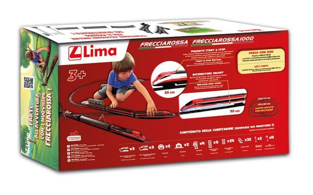 Lima Double Frecciarossa Set with Double Switch for Young Enthusiasts