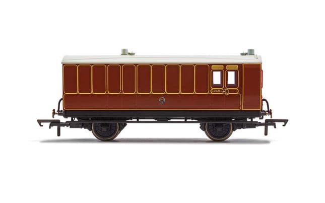 LB&amp;SCR, 4 Wheel Coach, Passenger Brake, 102 – Era 2