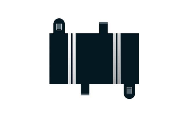 Quarter Straight 87 mm x 2