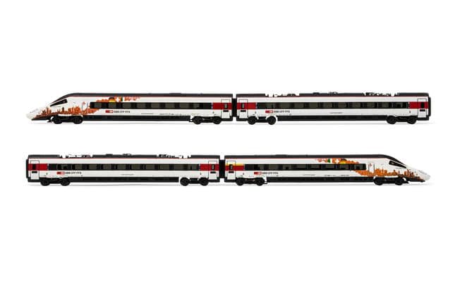 SBB, 4-unit base set EMU class RABe 503, white livery, period VI