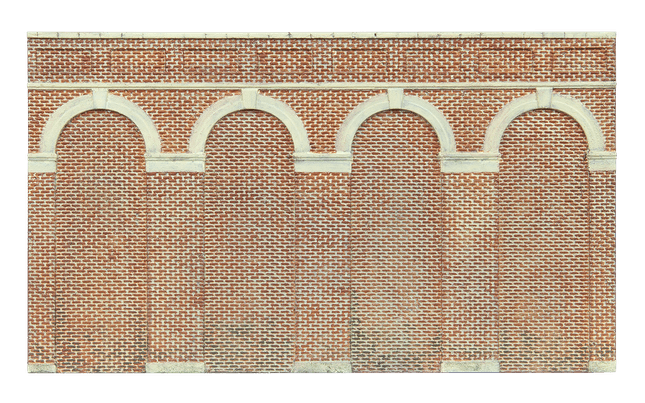 High Level Arched Retaining Walls x 2 (Red Brick)