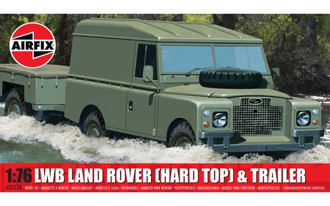 LWB Land Rover (Hard Top) &amp; Trailer