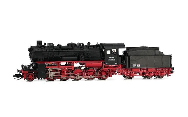 DR, Dampflokomotive 58 1111-2, dreidomiger Kessel, mit drei Spitzenlichtern, Ep. IV, mit DCC-Sounddecoder