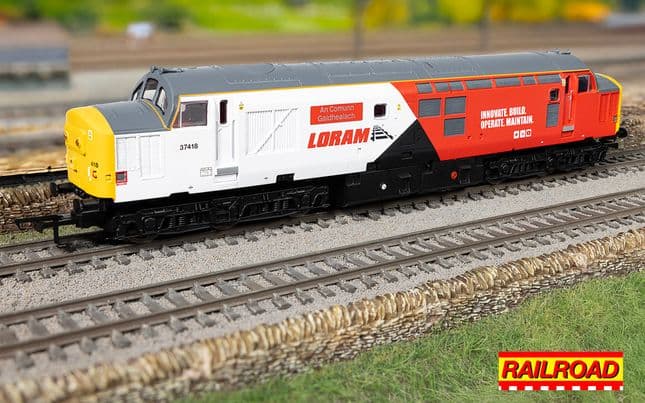 RailRoad - Loram - Class 37 - 'An Comunn Gaidhealach' 37418