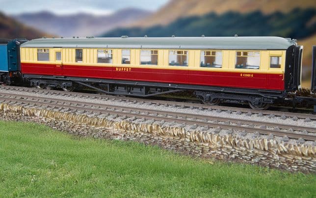Hornby R40455 – Voiture Buffet Gresley Corridor LNER Teck 21609 – Modèle OO Échelle 1/76 – Détails Exceptionnels