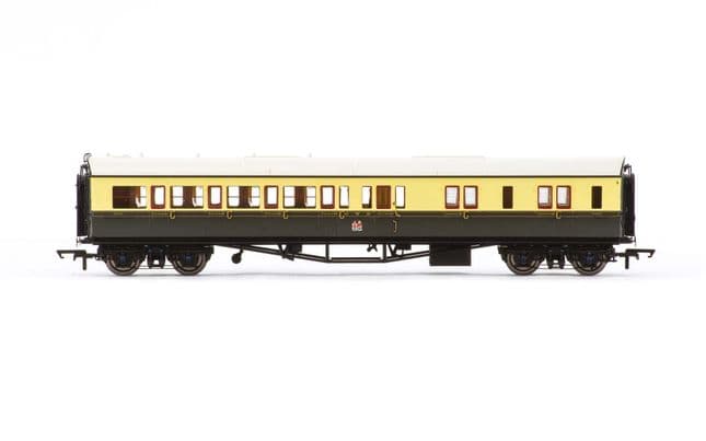 GWR, Collett 'Bow Ended' Corridor Brake Third (L/H), 4942 - Era 3