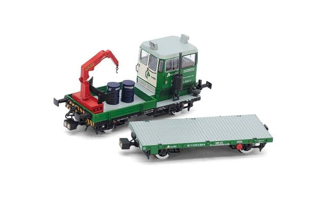 ADIF, maintenance vehicle KLV 53, green/white livery, ep. VI