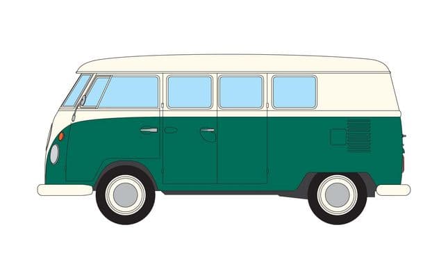 Volkswagen Devon Caravette Type 2 1500 SP, Pearl White and Velvet Green
