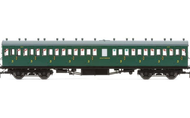 SR, 58' Maunsell Rebuilt (Ex-LSWR 48'), Nine Compartment Third, 320 - Era 3