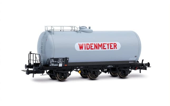 SNCF, wagon-citerne à 3 essieux pour le transport de fioul « WIDENMEYER », livrée grise, ép. IV