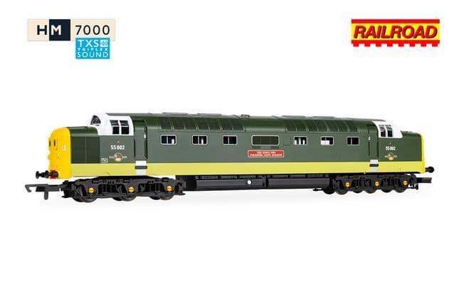 RailRoad: Class 55 (Deltic) - BR - 55002 'The Kings own Yorkshire Light Infantry' (DCC Sound Fitted)