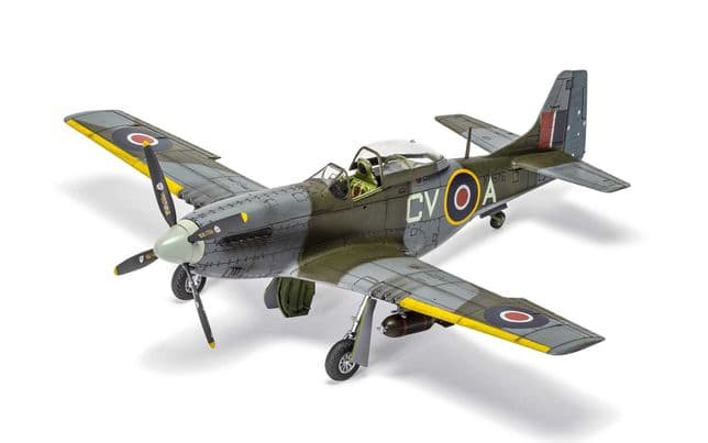 Airfix – Mustang MK.IV North American – Maquette 1/48 à Assembler Et Peindre – 2 Schémas