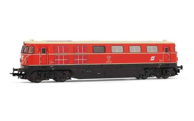ÖBB, diesel locomotive class 2050, vermillion livery, period IV-V, with DCC-Sounddecoder