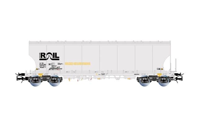 ATIR-RAIL, 2-unit set of 4-axle round-sided silo wagons, grey livery, ep. VI