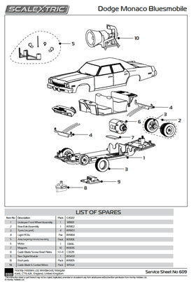 Film En Tv Slotwagen Scalextric DODGE Monaco Blues Brothers - Circuits De Legende Scalextric Blues Brothers Bluesmobile