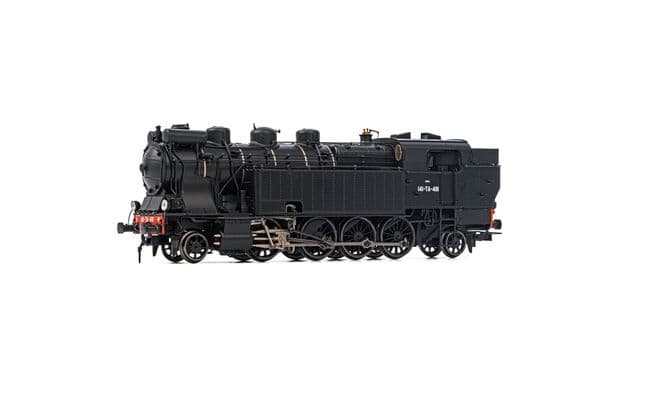 SNCF, locomotive à vapeur 141 TA 481, livrée noire, ép. III