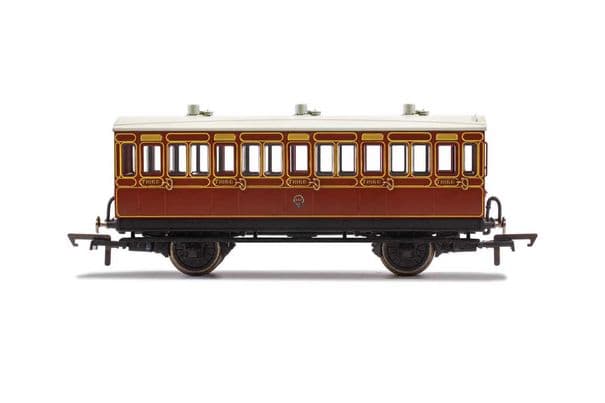 LB&SCR 4 Wheel Coach 3rd Class Fitted Lights 881 Era 2