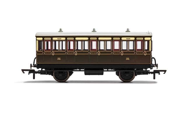 GWR, 4 Wheel Coach, 3rd Class, 1889 - Era 2/3