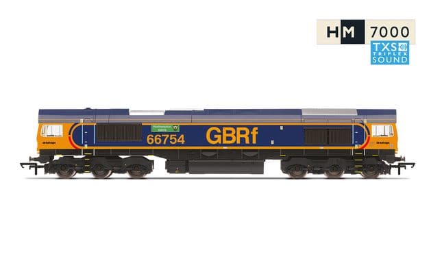 GBRf, Class 66, Co-Co, 66754 'Northampton Saints' - Era 11 (Sound Fitted)
