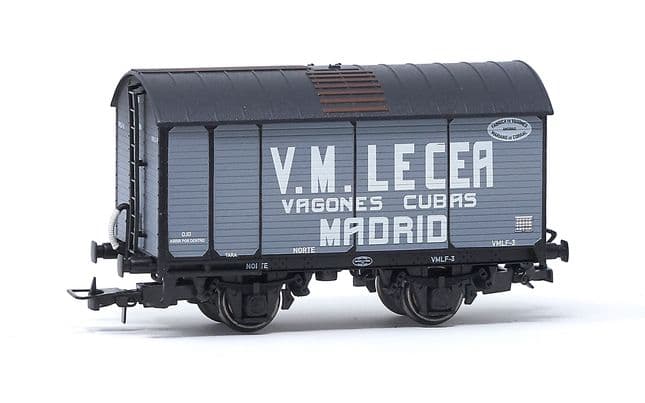 NORTE, vagón para el transporte de vino, «V.M. Lecea - Vagones Cubas Madrid», ép. III