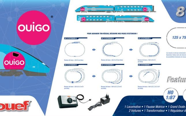 Jouef SNCF OUIGO TGV Electric Train Set