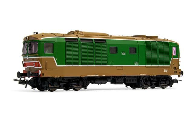 FS, diesel locomotive D.445, 1st series, original green/isabella livery, period IV-V