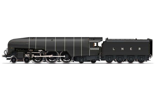 LNER, Class W1 'Hush Hush', 1935 (Double Blast Pipe), 4-6-4, 10000 - Era 3