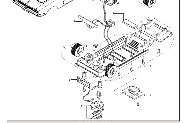 Lights PCB &amp; car wire harness, Dodge Charger PCB (C3064)