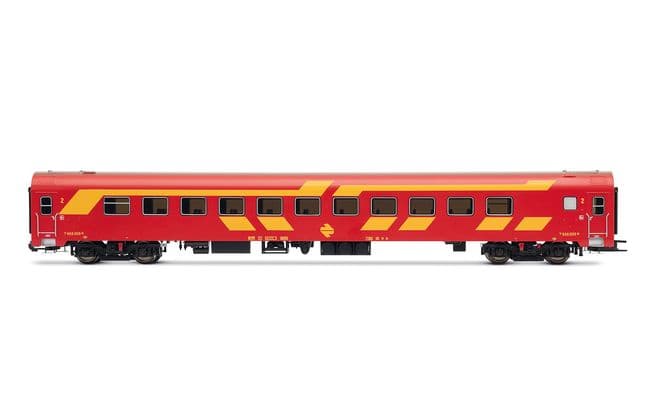 RENFE, 3-unit EMU class 444, unit 444-004 in original red/yellow livery, ep. IV