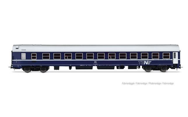 FS, 3-unit pack of Exp 234/235 Remus Roma – Wien, WR "Pistoiesi" ex CIWL + WLABm MU '68 TEN + UIC-X '75 2nd class, grey