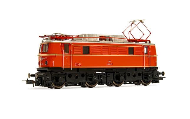 ÖBB, electric locomotive class 1040, vermillion livery with old logo, period IV