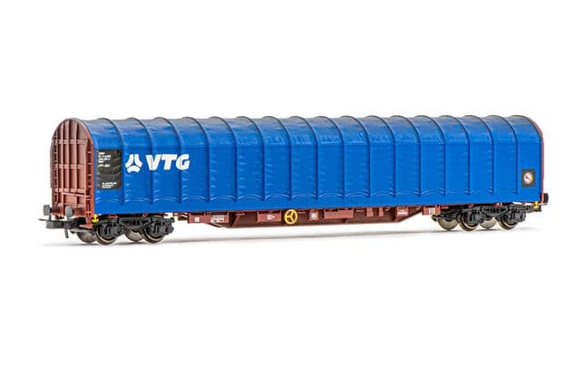 VTG, 4-axle tarpaulin wagon Rilns, blue livery livery, period V-VI