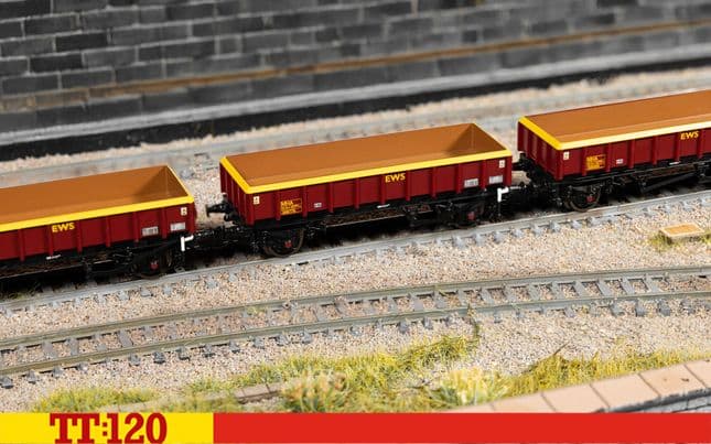 EWS (MHA) 'Coalfish' - Ballast Wagon - Triple pack