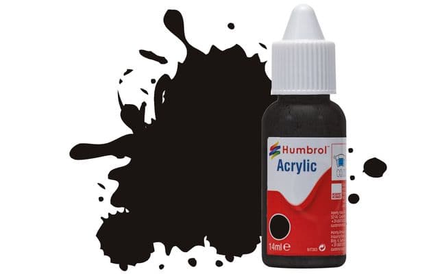 Acrylic Paint: 201 - Black - Metallic - (14ml)