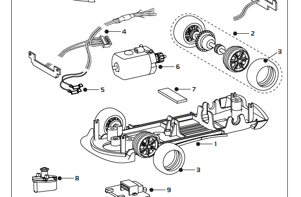 Scalextric Rasio C20 - Blue/Yellow