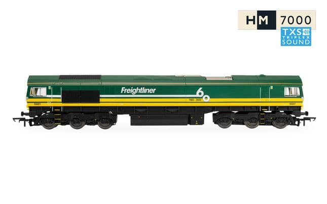 RailRoad: Freightliner Class 66 - 'Freightliner 60' - 66601 (DCC Sound Fitted)