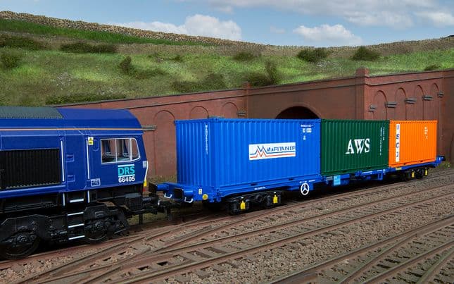 Touax, KFA Container Wagon with 3 x 20' Containers - Era 11