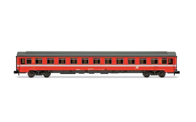 FS, 2-unit set of UIC-Z1, consisting of 2nd class in Eurofima C1 livery + 2nd class in "Bandiera" livery, ep. V