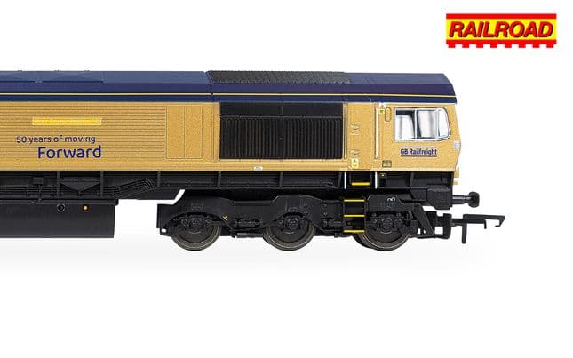 RailRoad: GB Railfreight - Class 66 - 66301 ‘Drax Power Station 50’ - Gold Livery (Drax 50th Anniversary)