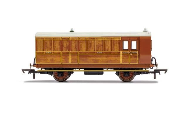 GNR, 4 Wheel Coach, Passenger Brake, 836 – Era 2