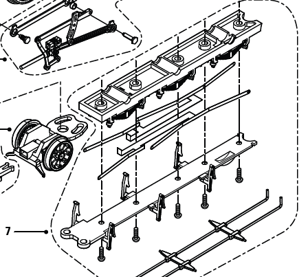 Loco chassis, Thompson L1 Locomotive Chassis Bottom